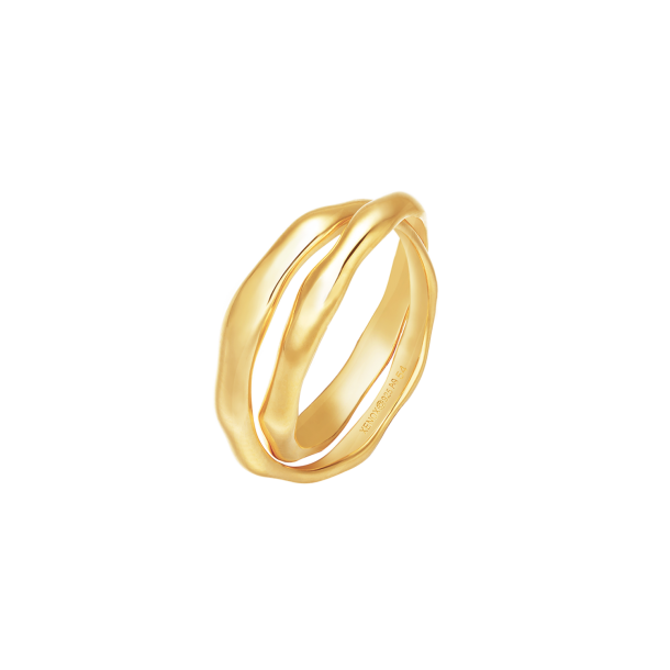 Ring silbervergoldet 925, XS2216G/54
