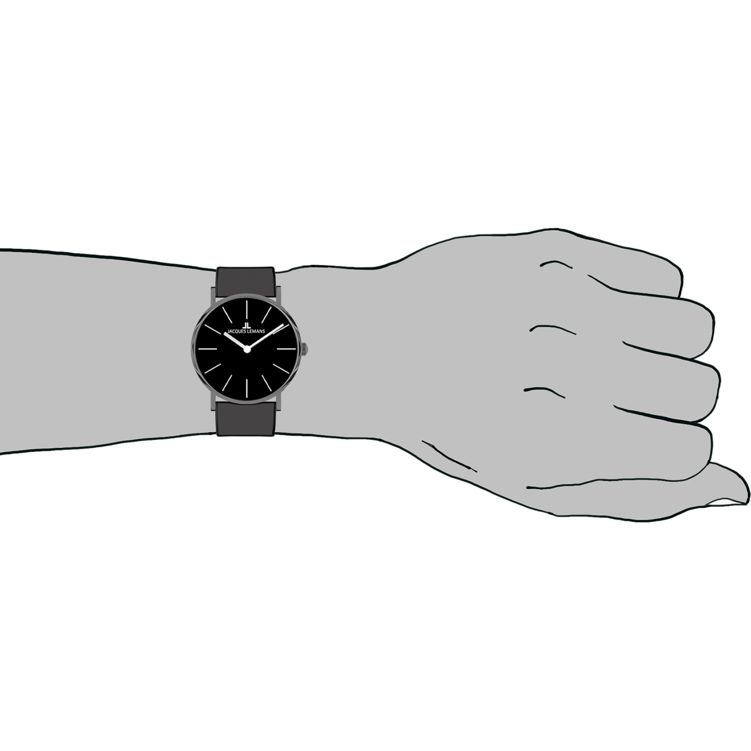 sportliche Hybromatic Herrenuhr von Jacques Lemans, 1-2109D | Armbanduhren