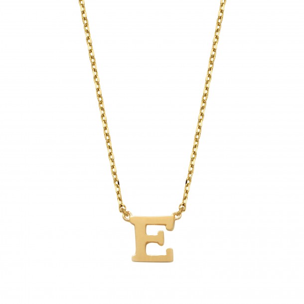 Goldketterl mit Buchstaben E 585, Gold, GBCE