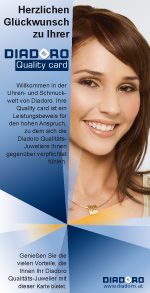 Diadoro Online Juwelier - Uhren und Schmuck Online Shop - Diadoro Quality Card Folder
