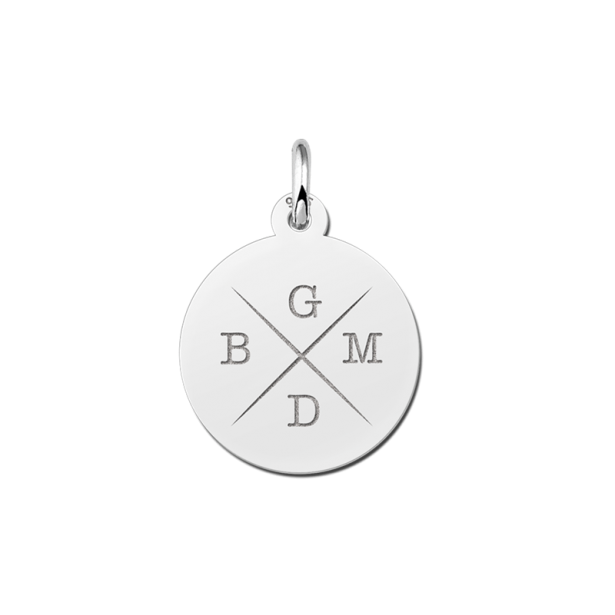 Geschenkidee - Silberkette mit vier Buchstaben