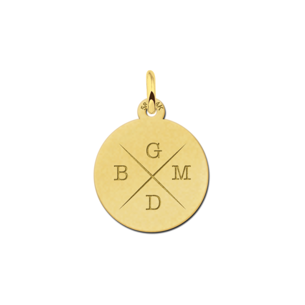 Geschenkidee - Goldkette mit vier Buchstaben