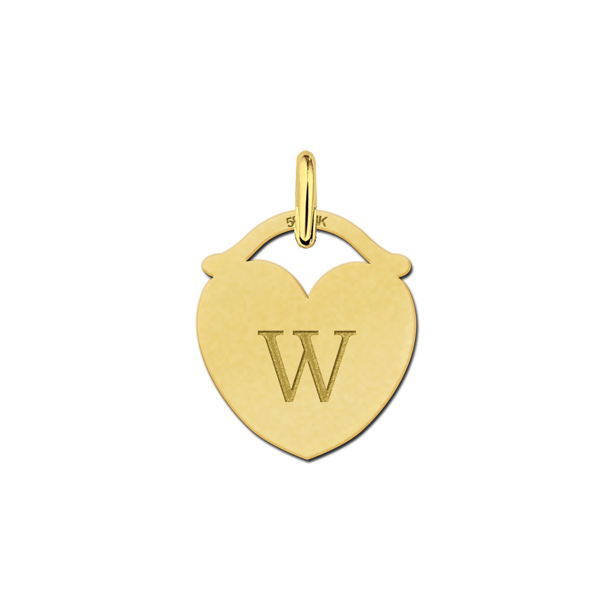 Geschenkidee - Herz Buchstabenkette aus Gold