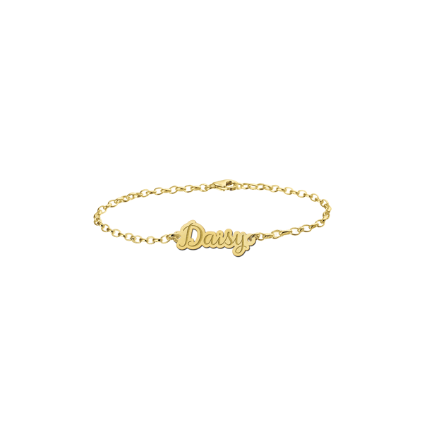 Geschenkidee - Namensarmband in 14kt Gold