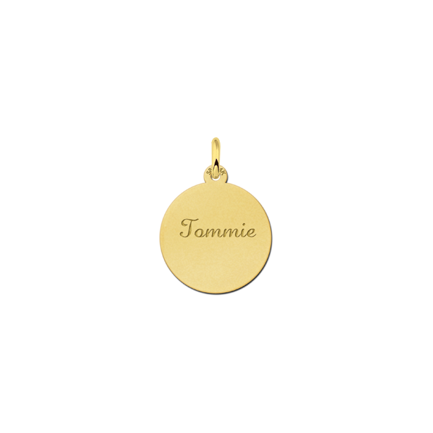 Geschenkidee - Kettenanhänger mit doppelter Gravur Gold