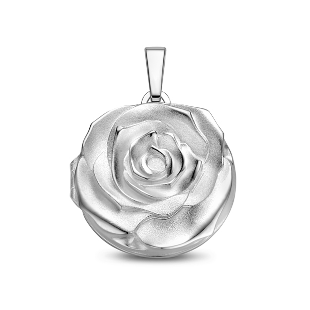 Geschenkidee - Medaillon Rose Silber 925