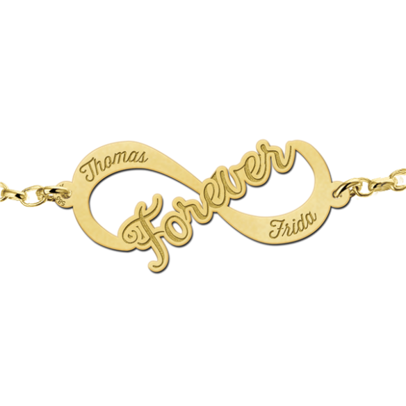Infinity Armband "Forever" Gold
