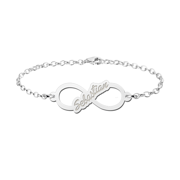Geschenkidee - Infinity Armband mit deinem Namen