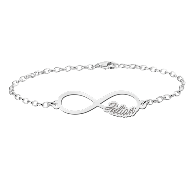 Geschenkidee - Infinity Armband mit deinem Namen